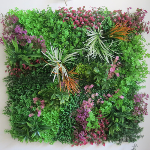 Πάνελ Φυλλωσιάς Διακοσμητικό – Τεχνητός Φράχτης Πρασίνου για Εξωτερικούς & Εσωτερικούς Χώρους 1X1M YM-1966