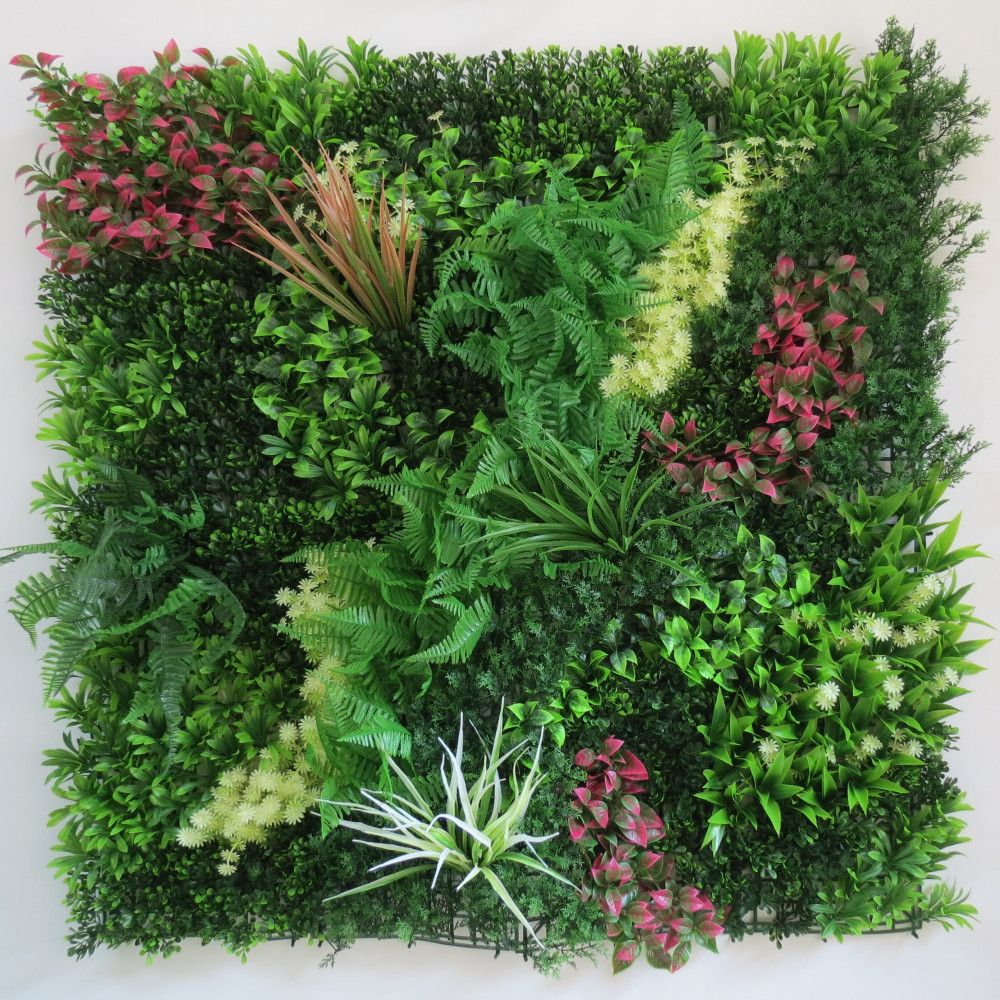 Πάνελ Φυλλωσιάς Διακοσμητικό – Τεχνητός Φράχτης Πρασίνου για Εξωτερικούς & Εσωτερικούς Χώρους 1X1M YM-2020