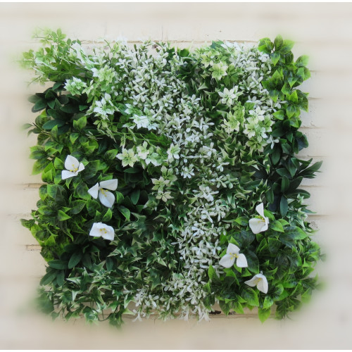 Πάνελ Φυλλωσιάς Διακοσμητικό – Τεχνητός Φράχτης Πρασίνου για Εξωτερικούς & Εσωτερικούς Χώρους 50X50CM YMB-816