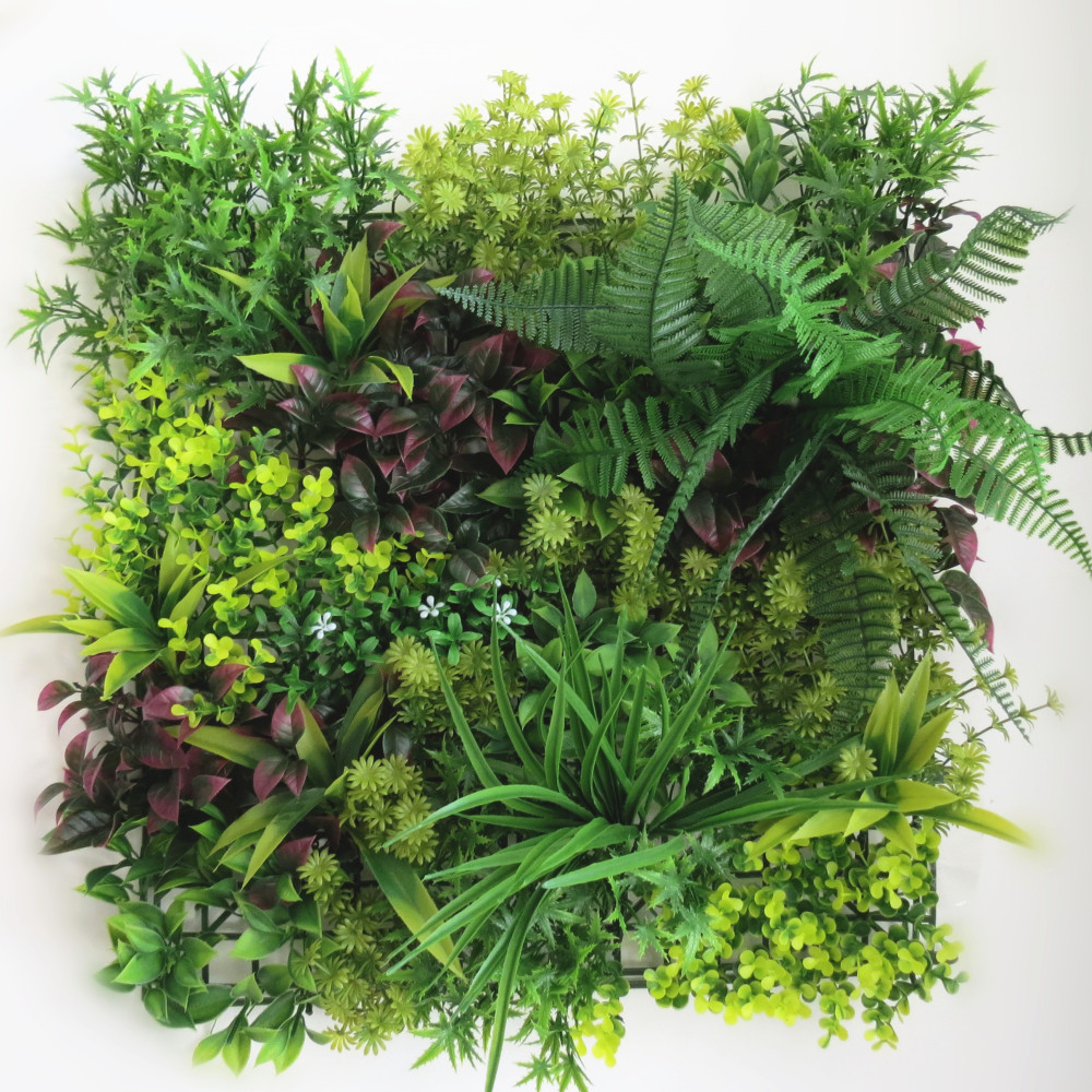 Πάνελ Φυλλωσιάς Διακοσμητικό – Τεχνητός Φράχτης Πρασίνου για Εξωτερικούς & Εσωτερικούς Χώρους 50X50CM YMB-708