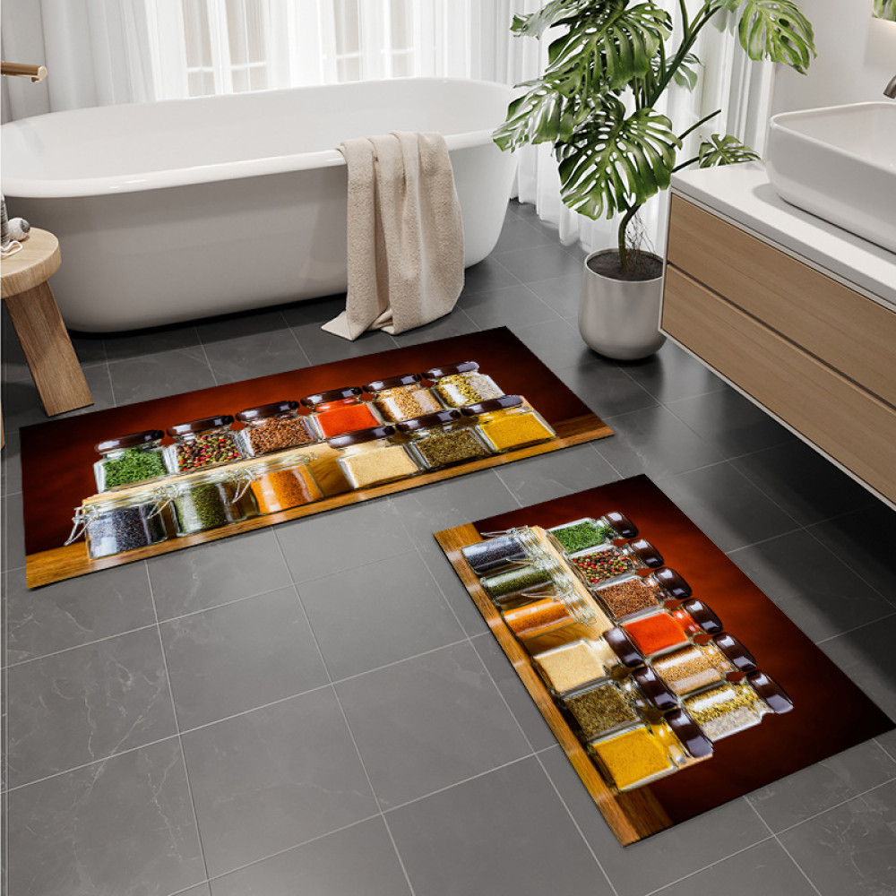 Σετ 2τμχ πατάκια αντιολισθητικά (160x50cm & 80x50cm) PAT-027