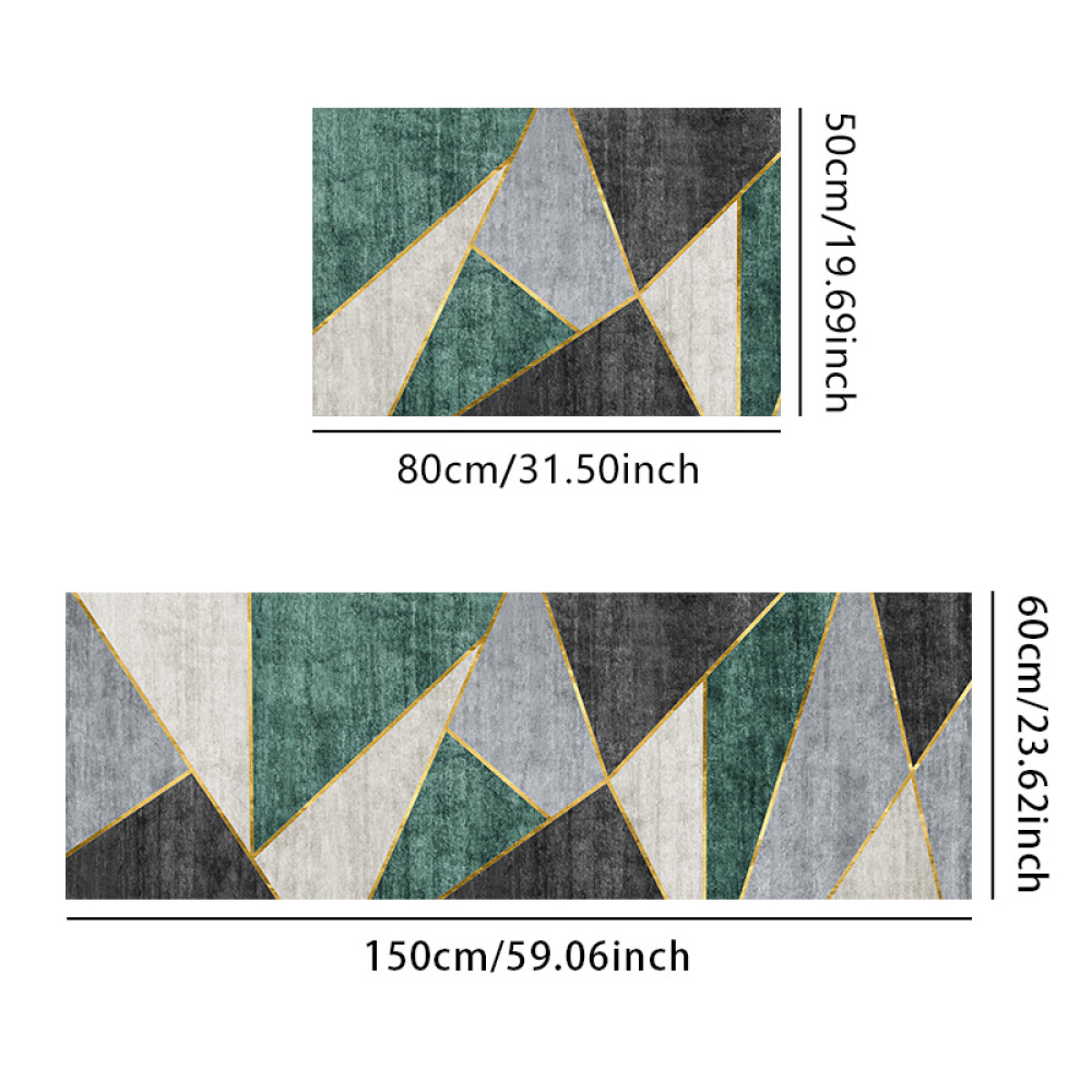 Σετ 2τμχ πατάκια αντιολισθητικά (150x60cm & 80x50cm) CRY50-010