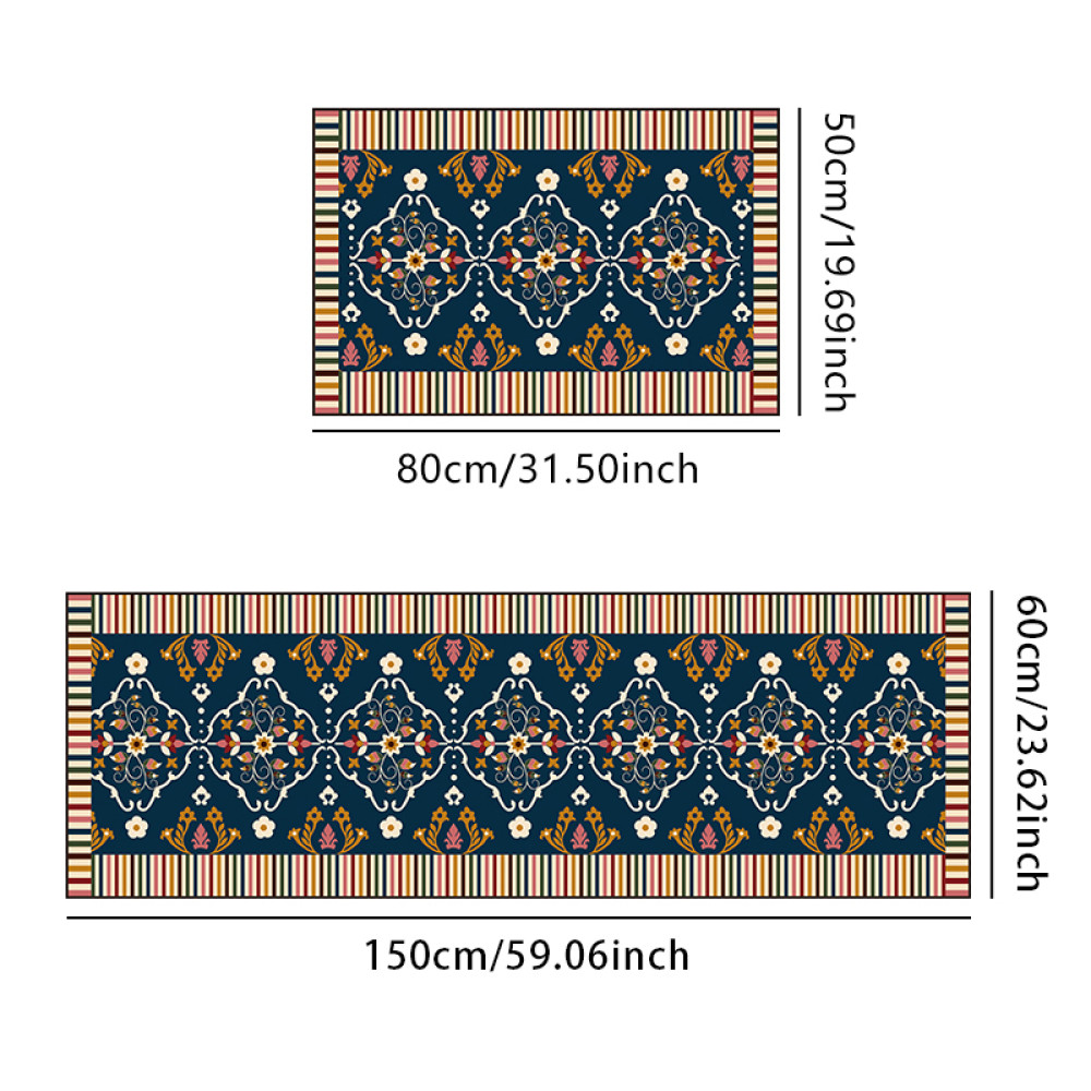 Σετ 2τμχ πατάκια αντιολισθητικά (150x60cm & 80x50cm) CRY50-18
