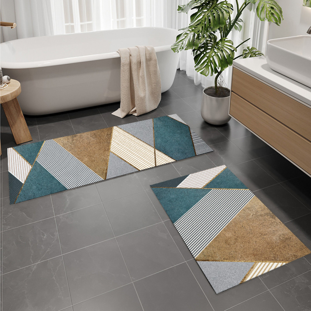 Σετ 2τμχ πατάκια αντιολισθητικά (150x60cm & 80x50cm) CRY100-4