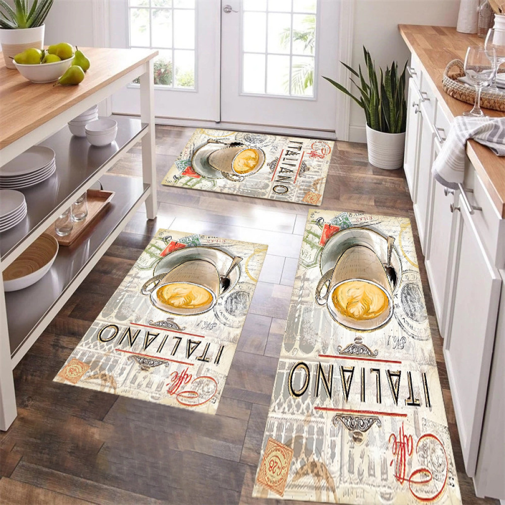 Σετ 3τμχ Χαλάκια κουζίνας αντιολισθητικά Crystal Velvet (1*120x180 & 2*50x80) CIL-12