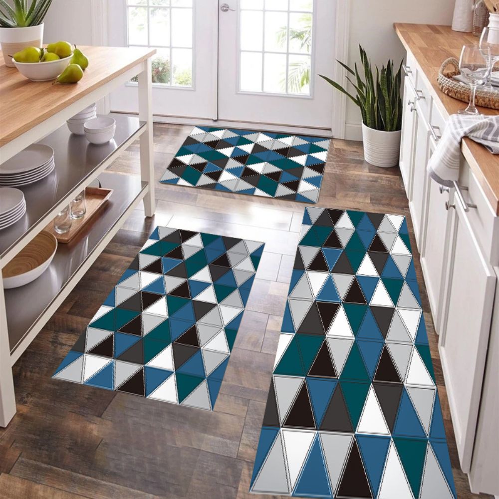 Σετ 3τμχ Χαλάκια κουζίνας αντιολισθητικά Crystal Velvet (1*120x180 & 2*50x80) CIL-30