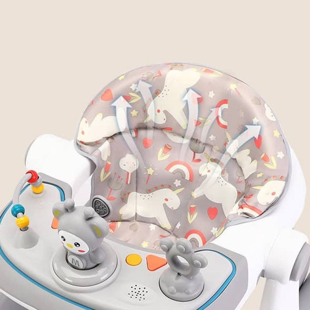 Βρεφική Περπατούρα 2 σε 1  Με μουσική και φρένο στις ρόδες για  6+ΜΗΝΩΝ 511-RED