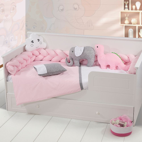 Πάντα Πλεξούδας Κούνιας Ροζ 240cm