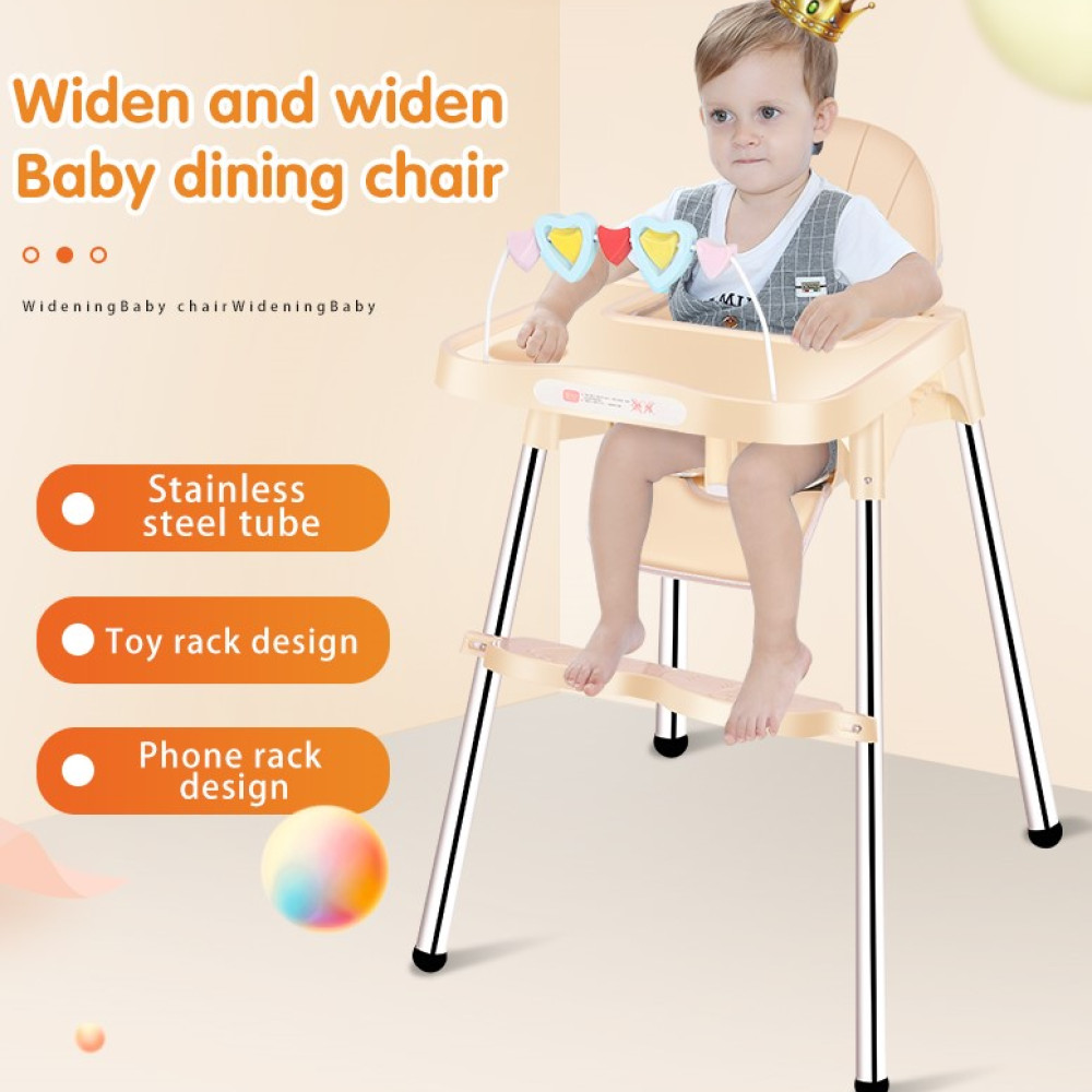 Παιδικό Καρεκλάκι Φαγητού με Μεταλλικό Σκελετό & Επιπλέων Μαξιλάρι Καθίσματος Γαλάζιο C-005-BLUE