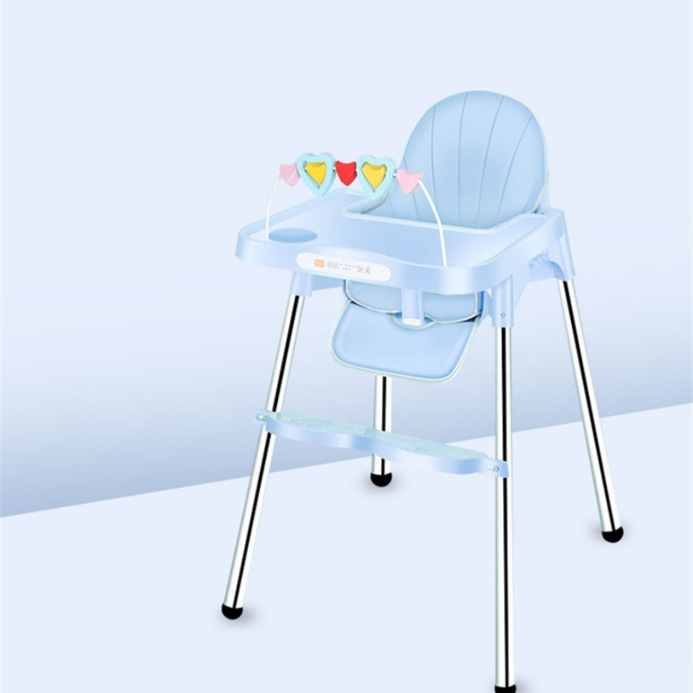 Παιδικό Καρεκλάκι Φαγητού με Μεταλλικό Σκελετό & Επιπλέων Μαξιλάρι Καθίσματος Γαλάζιο C-005-BLUE