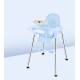 Παιδικό Καρεκλάκι Φαγητού με Μεταλλικό Σκελετό & Επιπλέων Μαξιλάρι Καθίσματος Γαλάζιο C-005-BLUE