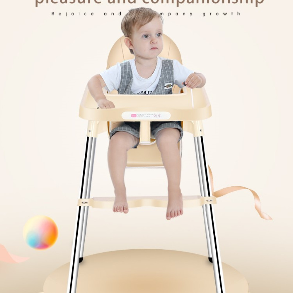 Παιδικό Καρεκλάκι Φαγητού με Μεταλλικό Σκελετό & Επιπλέων Μαξιλάρι Καθίσματος Γαλάζιο C-005-BLUE