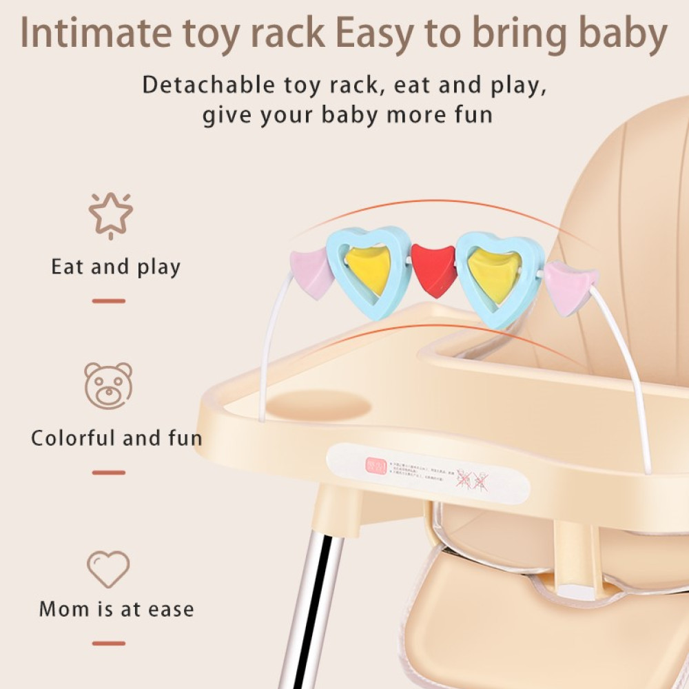 Παιδικό Καρεκλάκι Φαγητού με Μεταλλικό Σκελετό & Επιπλέων Μαξιλάρι Καθίσματος Γαλάζιο C-005-BLUE