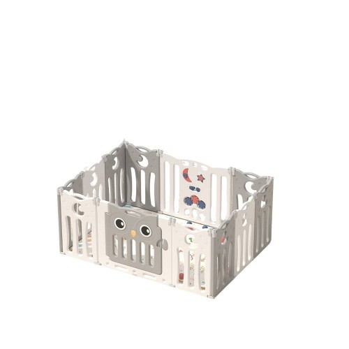 143x106x63 Πλαστικός Παιδότοπος Φράχτη Παιχνιδιού Owl Γκρι MTY03-GR
