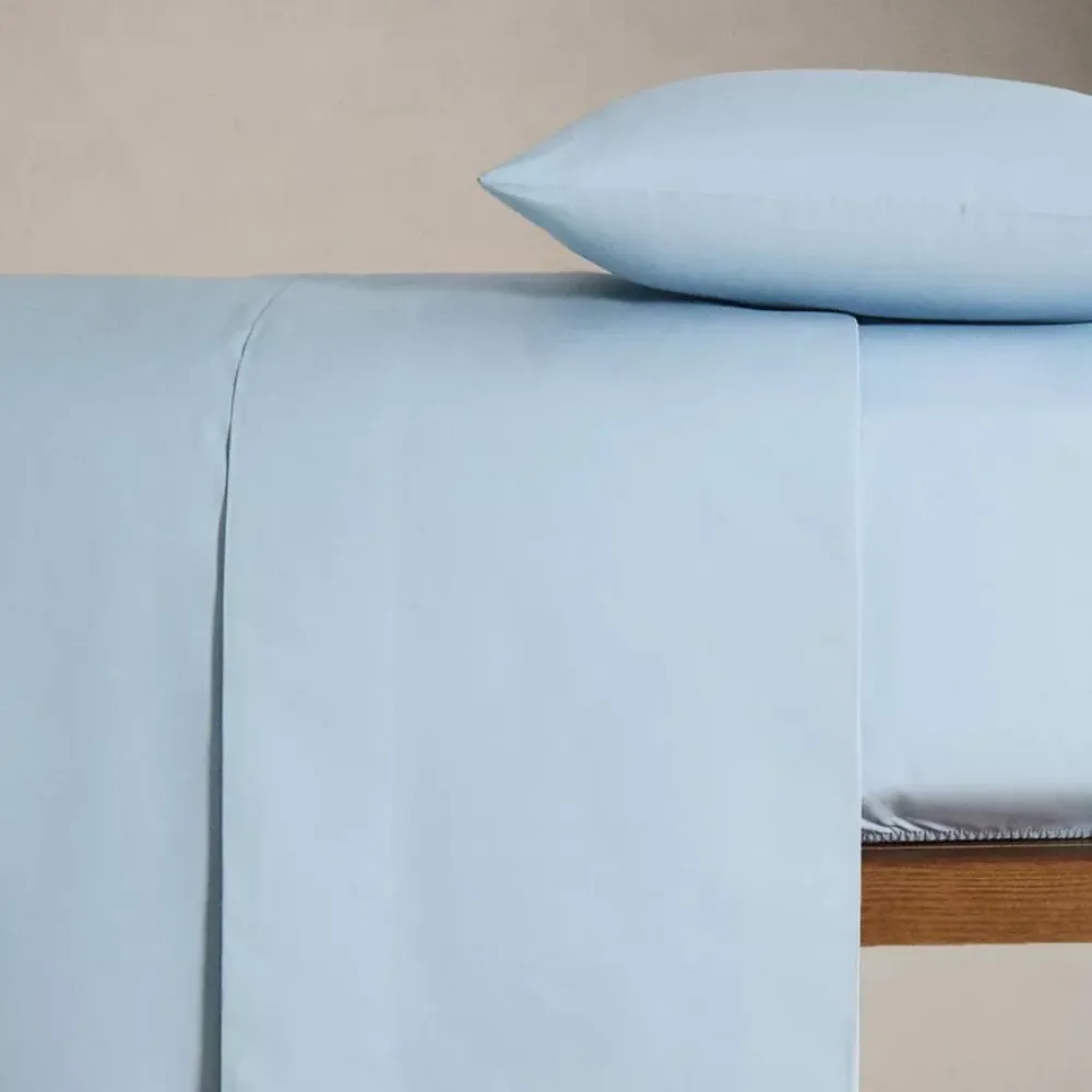 Σετ Σεντόνια Υπέρδιπλα Βαμβακοσατέν 4τμχ 300tc 240x260 Μπλε SMH-214