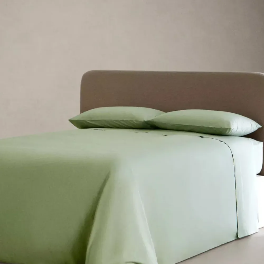 Σετ Σεντόνια Υπέρδιπλα Βαμβακοσατέν 4τμχ 300tc 240x260 Μέντα SMH-212