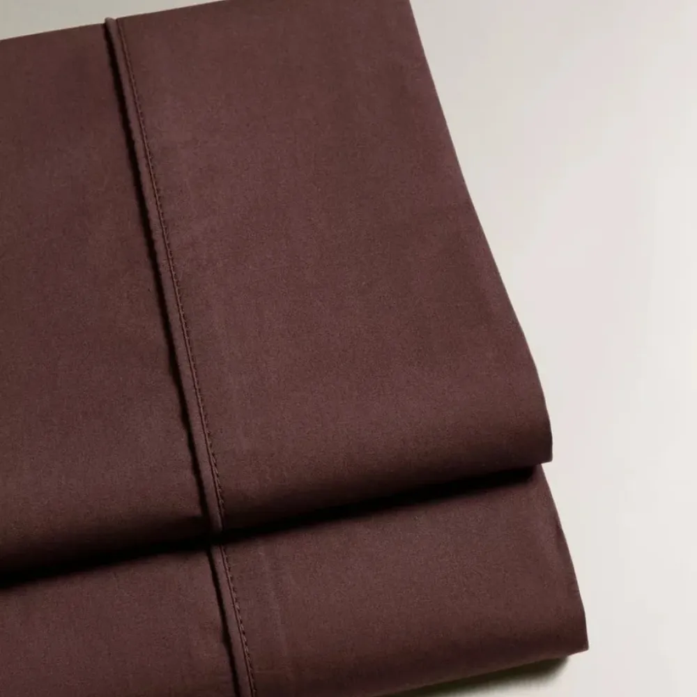 Σετ Σεντόνια Υπέρδιπλα Βαμβακοσατέν 4τμχ 300tc 240x260 Μπορντό SMH-215