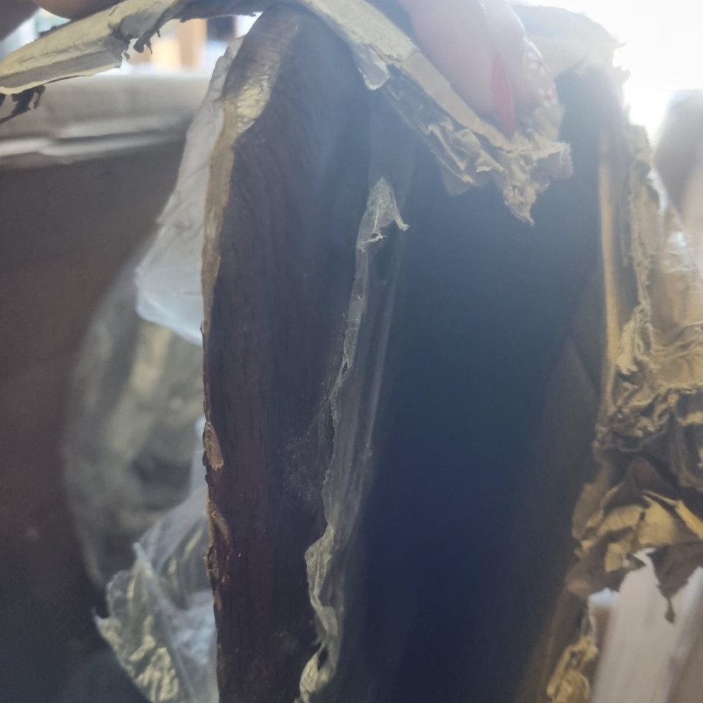 ΕΚΘΕΣΙΑΣΚΟ Σετ 7τμχ Τραπεζαρία Εσωτερικού Χώρου από MDF με PVC και Μεταλλικά Πόδια Καρυδιά 135x80x75cm