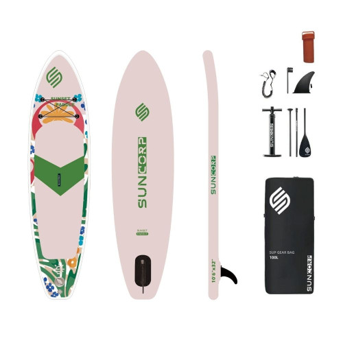 Φουσκωτή Σανίδα SUP 3.20m Εκρού – Με Κουπί, Αξεσουάρ & Σακίδιο Μεταφοράς
