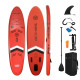 Φουσκωτή Σανίδα SUP 3.20m Κόκκινη με Κουπί, Αξεσουάρ και Σακίδιο Μεταφοράς