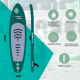 Φουσκωτή Σανίδα SUP 3.20m Πράσινη με σχέδιο, Κουπί, Αξεσουάρ και Σακίδιο Μεταφοράς