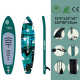 Φουσκωτή Σανίδα SUP 3.20m Πράσινη με σχέδιο, Κουπί, Αξεσουάρ και Σακίδιο Μεταφοράς