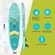 Φουσκωτή Σανίδα SUP 3.20m Τιρκουάζ με Κουπί, Αξεσουάρ και Σακίδιο Μεταφοράς