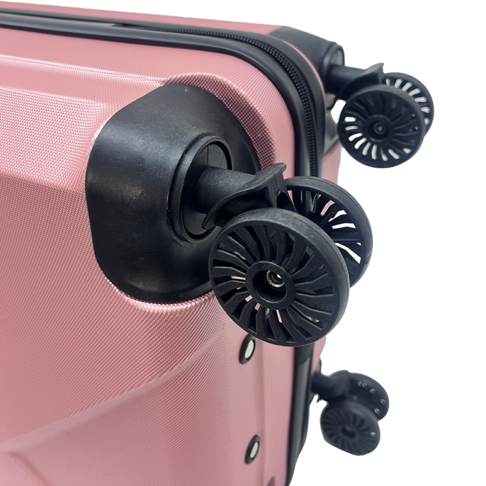 Σετ Βαλίτσες Ταξιδίου 3 Τεμαχίων από Ανθεκτικό ABS – Με Κλειδαριές TSA & Ρόδες 360° (20'' 24'' 28'') Σάπιο Μήλο 6005-DPINK