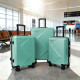 Σετ Βαλίτσες Ταξιδίου 3 Τεμαχίων από Ανθεκτικό ABS – Με Κλειδαριές TSA & Ρόδες 360° (20'' 24'' 28'') Πράσινο 6005-GREEN