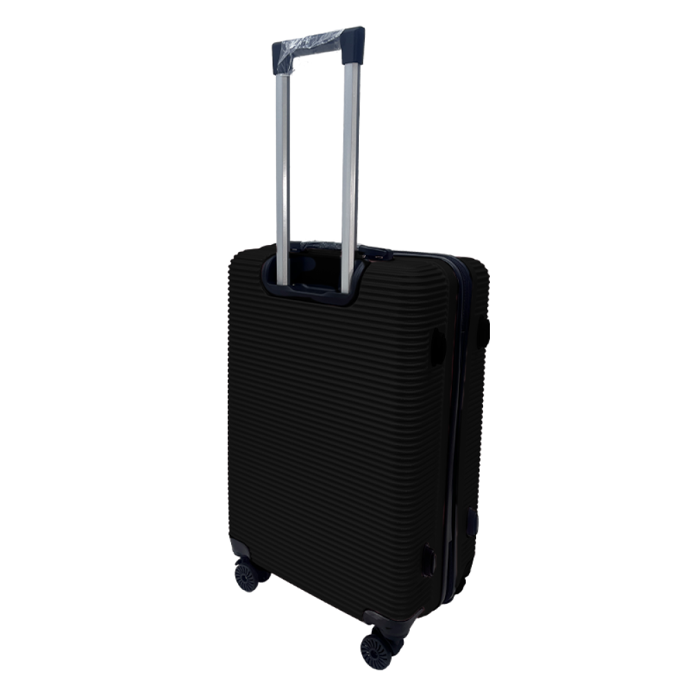 Σετ Βαλίτσες Ταξιδίου 6 Τεμαχίων από Ανθεκτικό ABS – Με Κλειδαριές TSA & Ρόδες 360° (12'' 16'' 20'' 24'' 28'' 32'') Μαύρο 3008-BLACK