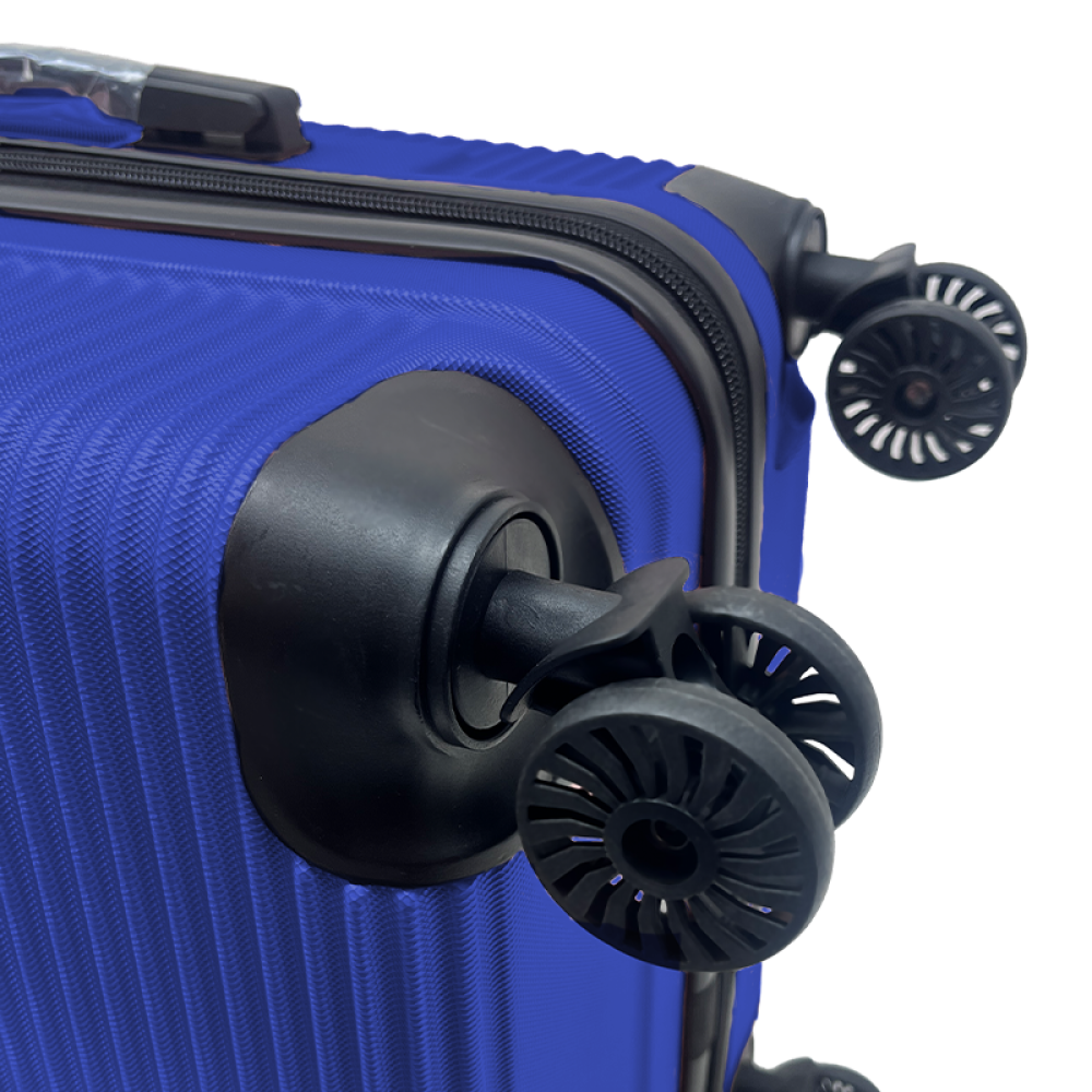Σετ Βαλίτσες Ταξιδίου 6 Τεμαχίων από Ανθεκτικό ABS – Με Κλειδαριές TSA & Ρόδες 360° (12'' 16'' 20'' 24'' 28'' 32'') 3008-BLUE