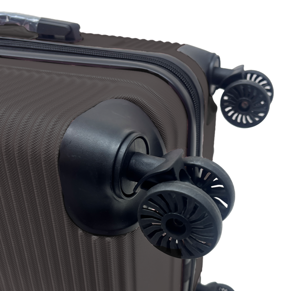 Σετ Βαλίτσες Ταξιδίου 6 Τεμαχίων από Ανθεκτικό ABS – Με Κλειδαριές TSA & Ρόδες 360° (12'' 16'' 20'' 24'' 28'' 32'') Σκούρο Γκρι 3008-DGREY