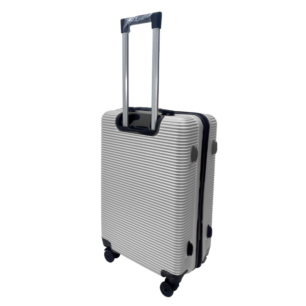 Σετ Βαλίτσες Ταξιδίου 6 Τεμαχίων από Ανθεκτικό ABS – Με Κλειδαριές TSA & Ρόδες 360° (12'' 16'' 20'' 24'' 28'' 32'') Ανοιχτό Γκρι 3008-GREY