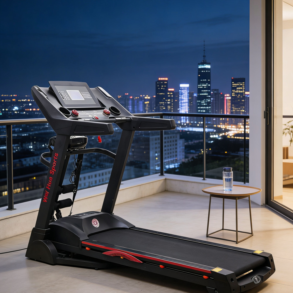 Ηλεκτρικός Διάδρομος Γυμναστικής Πολυλειτουργικός με Μασάζ, Κλίση & Οθόνη LCD WH-5668DS