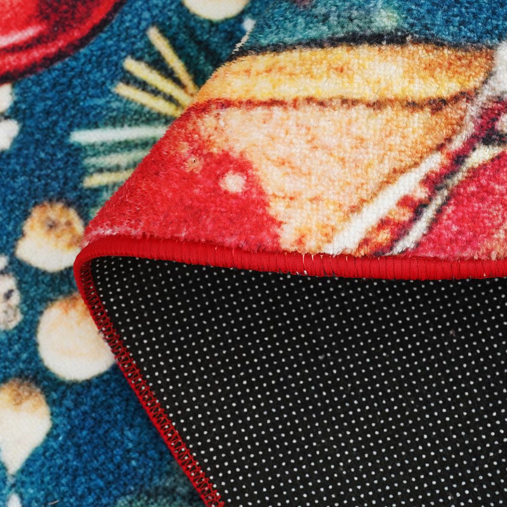 Χριστουγεννιάτικο Χαλί “Λουλούδι" Pecete 120x120cm RY01-120