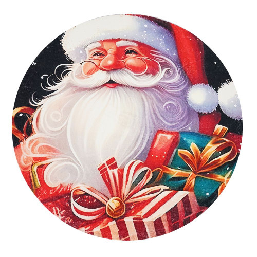 Χριστουγεννιάτικο Χαλί “Άγιος Βασίλης με Δώρα" Pecete 100x100cm RY05-100