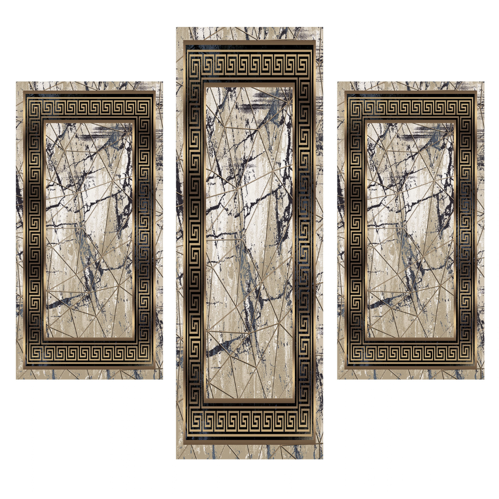 Σετ Κρεβατοκάμαρας 3τμχ Flat Velvet με Σχέδιο (1*70x200 & 2*70x130) MJ118-SET