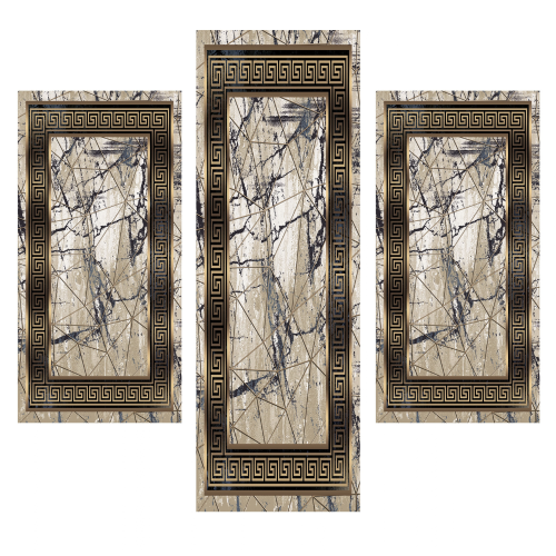 Σετ Κρεβατοκάμαρας 3τμχ Flat Velvet με Σχέδιο (1*70x200 & 2*70x130) MJ118-SET