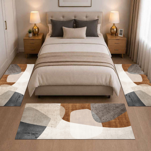 Σετ Κρεβατοκάμαρας 3τμχ Flat Velvet με Σχέδιο (1*70x200 & 2*70x130) WF028-SET