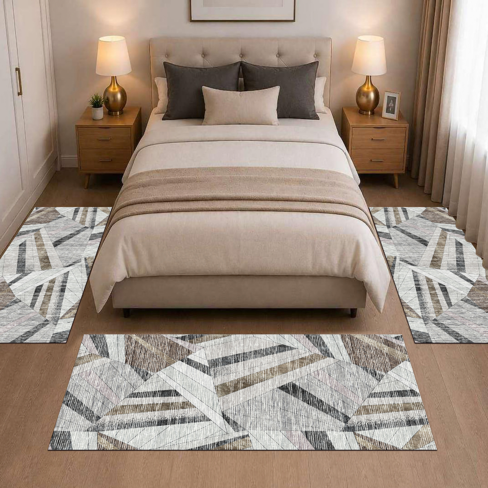 Σετ Κρεβατοκάμαρας 3τμχ Flat Velvet με Σχέδιο (1*70x200 & 2*70x130) WK087-SET