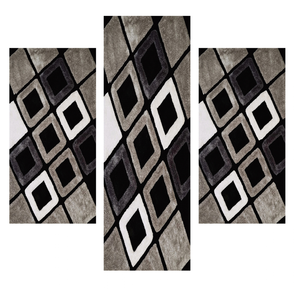 Σετ Κρεβατοκάμαρας 3τμχ Flat Velvet με Σχέδιο (1*70x200 & 2*70x130) WK143-SET