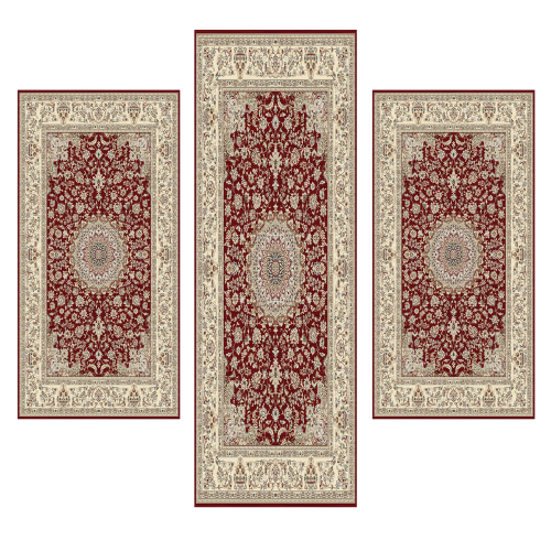 Σετ Κρεβατοκάμαρας 3τμχ Flat Velvet με Σχέδιο (1*70x200 & 2*70x130) WL0007-SET