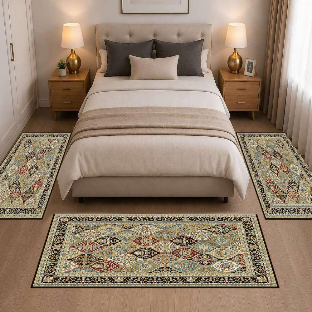 Σετ Κρεβατοκάμαρας 3τμχ Flat Velvet με Σχέδιο (1*70x200 & 2*70x130) WL0040-SET