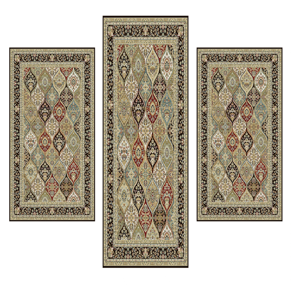 Σετ Κρεβατοκάμαρας 3τμχ Flat Velvet με Σχέδιο (1*70x200 & 2*70x130) WL0040-SET
