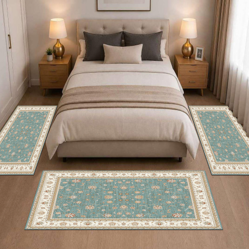 Σετ Κρεβατοκάμαρας 3τμχ Flat Velvet με Σχέδιο (1*70x200 & 2*70x130) WL0134-SET