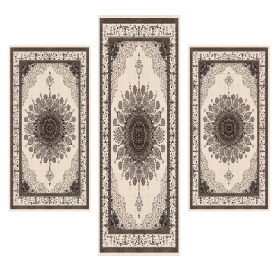 Σετ Κρεβατοκάμαρας 3τμχ Flat Velvet με Σχέδιο (1*70x200 & 2*70x130) WL0250-SET