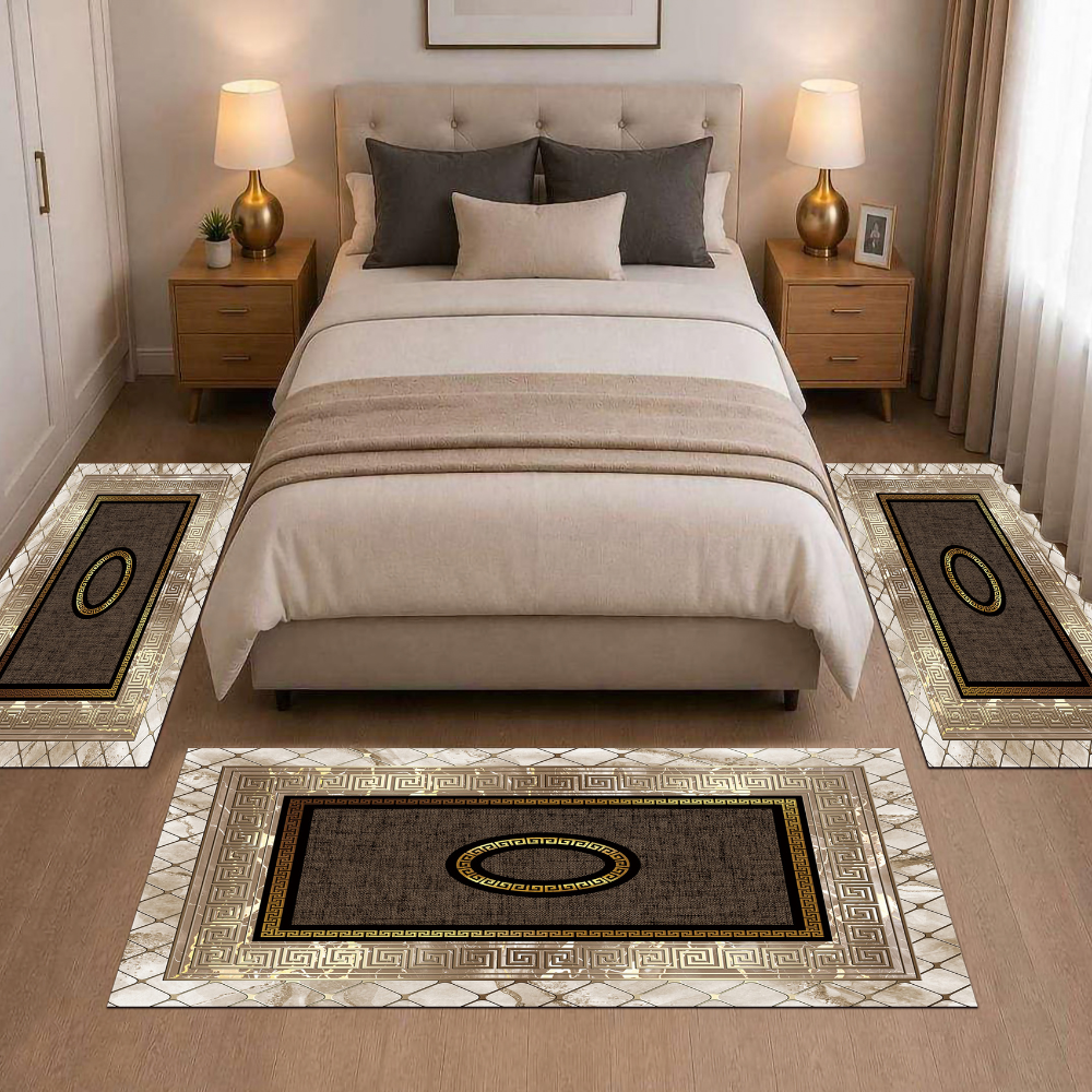 Σετ Κρεβατοκάμαρας 3τμχ Flat Velvet με Σχέδιο (1*70x200 & 2*70x130) WL0417-SET