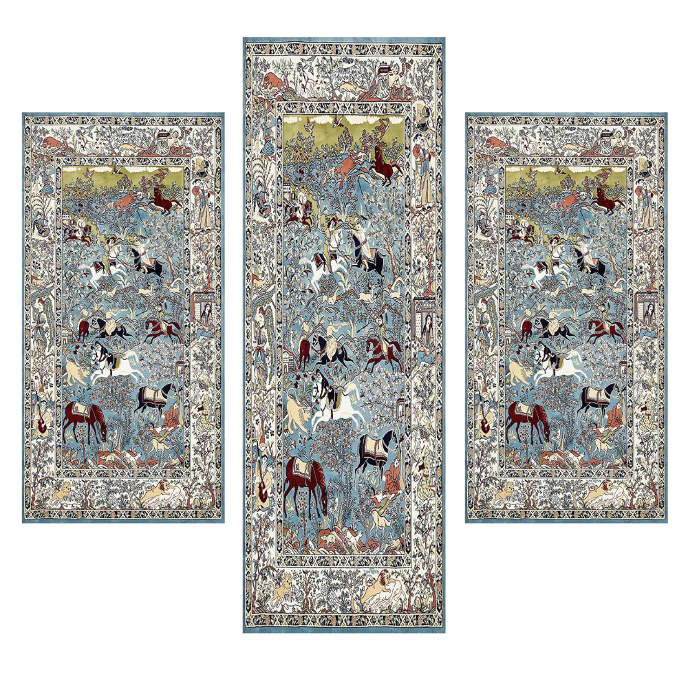 Σετ Κρεβατοκάμαρας 3τμχ Flat Velvet με Σχέδιο (1*70x200 & 2*70x130) WL0642-SET