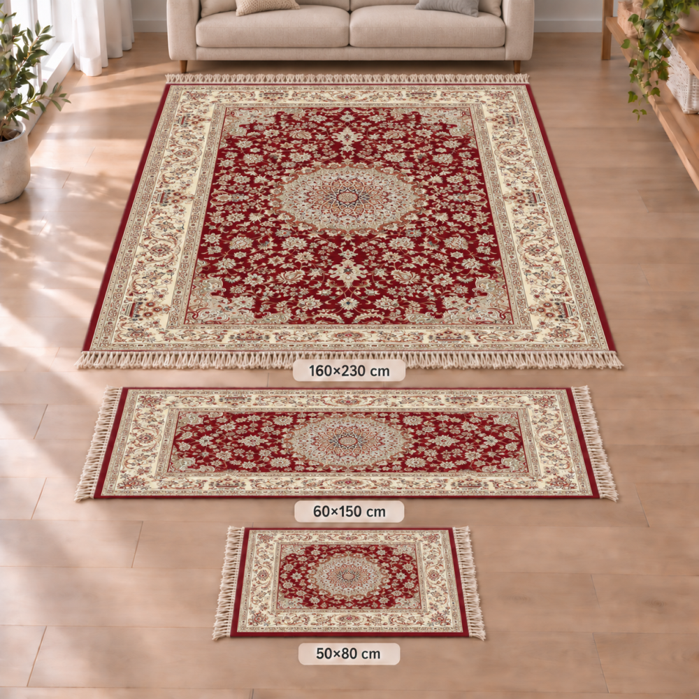 Σετ Χαλιών 3τμχ Flat Velvet με Κρόσια και Σχέδιο (160x230, 60x150, 50x80) WL0007-SET Σετ Χαλιών 3τμχ Flat Velvet με Κρόσια και Σχέδιο (160x230, 60x150, 50x80) WL0007-SET