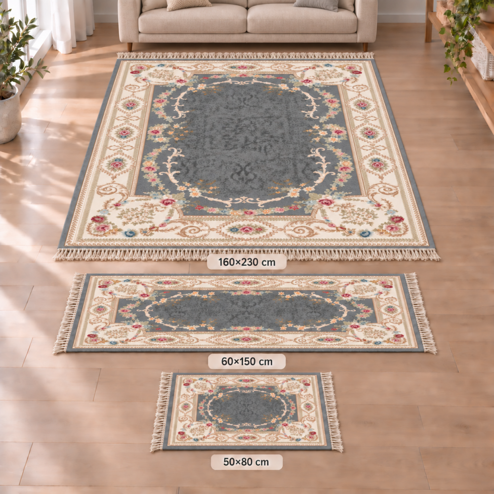 Σετ Χαλιών 3τμχ Flat Velvet με Κρόσια και Σχέδιο (160x230, 60x150, 50x80) WL0231-SET Σετ Χαλιών 3τμχ Flat Velvet με Κρόσια και Σχέδιο (160x230, 60x150, 50x80) WL0231-SET